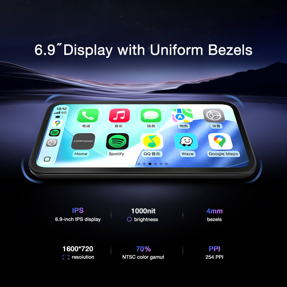 CarpodGo Mini: Best Compact Wireless CarPlay Display for Any Car