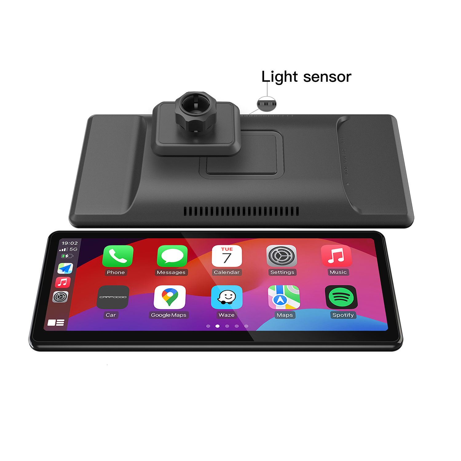 CarpodGo T3 Pro ポータブル 2026 CarpodGo Portable Wireless Display Screen for Carplay or Android Auto